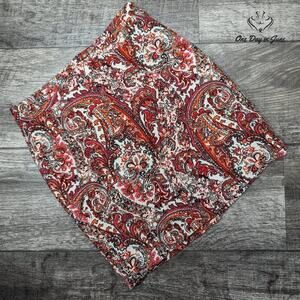 Loft Petite Paisley Lined Mini Skirt Size 00P